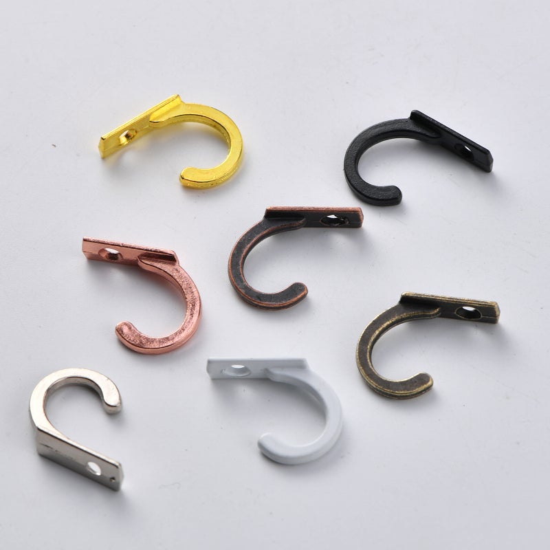 Jingmao-600 Antique Alloy Small Hook Single Row Hook Single Hole Hook Mini Hook Clothes Hook Wall Hook Extra Small Single Hook - Image 3