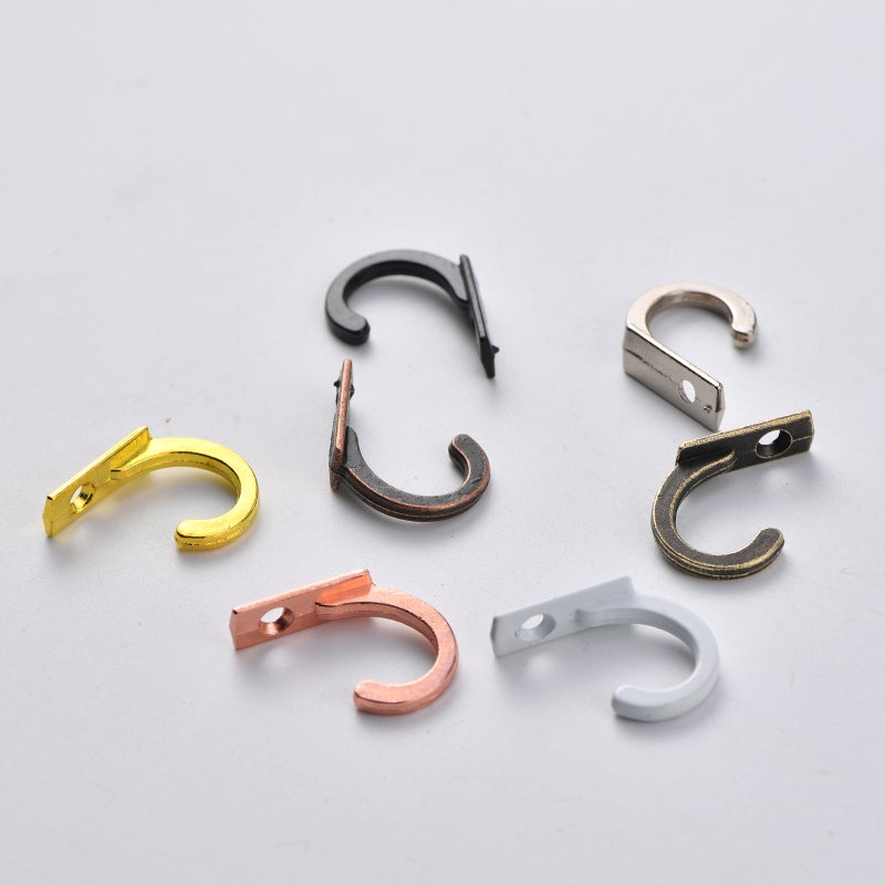 Jingmao-600 Antique Alloy Small Hook Single Row Hook Single Hole Hook Mini Hook Clothes Hook Wall Hook Extra Small Single Hook - Image 4