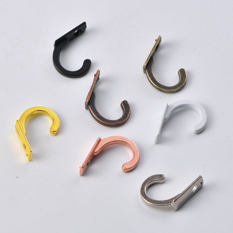Jingmao-600 Antique Alloy Small Hook Single Row Hook Single Hole Hook Mini Hook Clothes Hook Wall Hook Extra Small Single Hook - Image 2