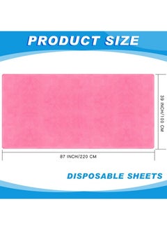 Mixweer 30 Pcs Oilproof And Waterproof Massage Table Sheets Fitted Spa 39 X 87 Inches Bed Cover Disposable Protective Sheets For Beauty Salon Skincare(Pink)  - Image 2
