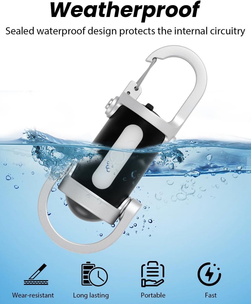 Times Mark 500LM Super Bright Mini Keychain Flashlight - Waterproof, Rechargeable Pocket Light for Hiking and Camping - Image 4