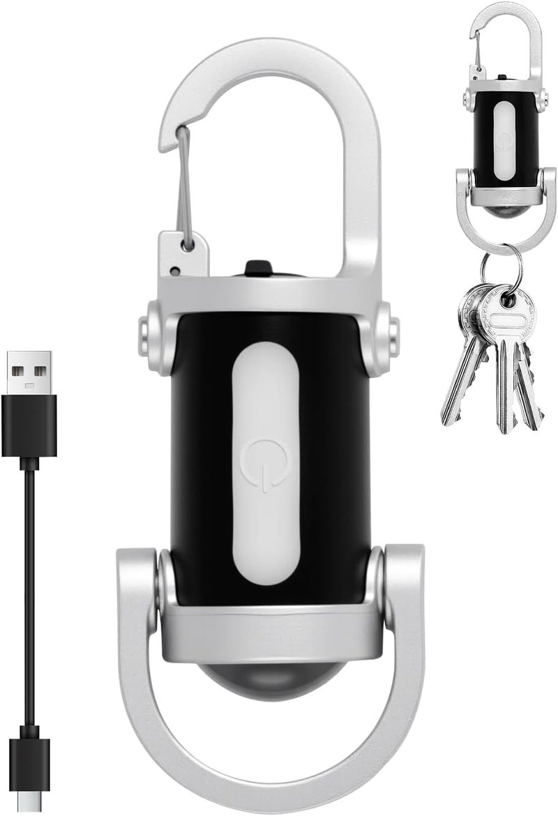 Times Mark 500LM Super Bright Mini Keychain Flashlight - Waterproof, Rechargeable Pocket Light for Hiking and Camping - Image 1