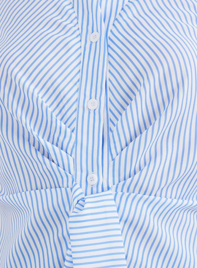 Take Two Striped Sleeveless Halter Neck Top