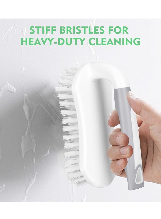 2 Pack Scrub Brush, Heavy-Duty Scrub Brushes for Cleaning with Stiff Bristles Cleaning Brush for Shower, Bathroom, Carpet, Kitchen and Bathtub Scrubber - Image 5