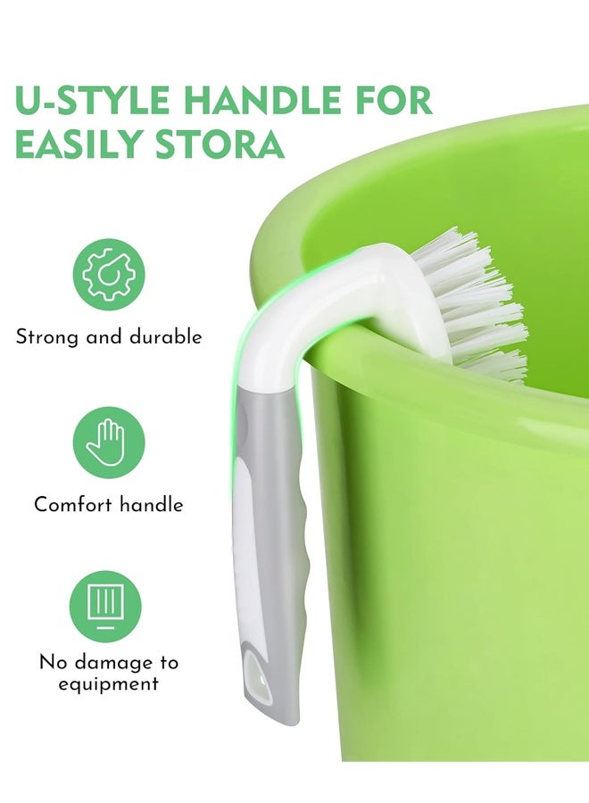 2 Pack Scrub Brush, Heavy-Duty Scrub Brushes for Cleaning with Stiff Bristles Cleaning Brush for Shower, Bathroom, Carpet, Kitchen and Bathtub Scrubber - Image 4