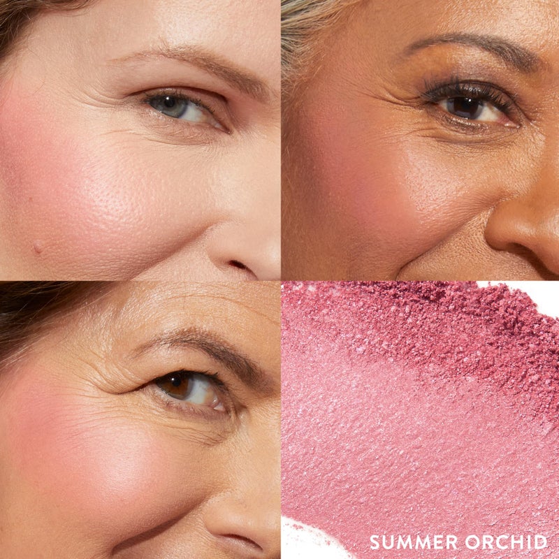 LAURA GELLER NEW YORK Baked Blush-n-Brighten Marbleized Blush for Cheeks - Summer Orchid - Natural Finish - Buildable Color - Image 2