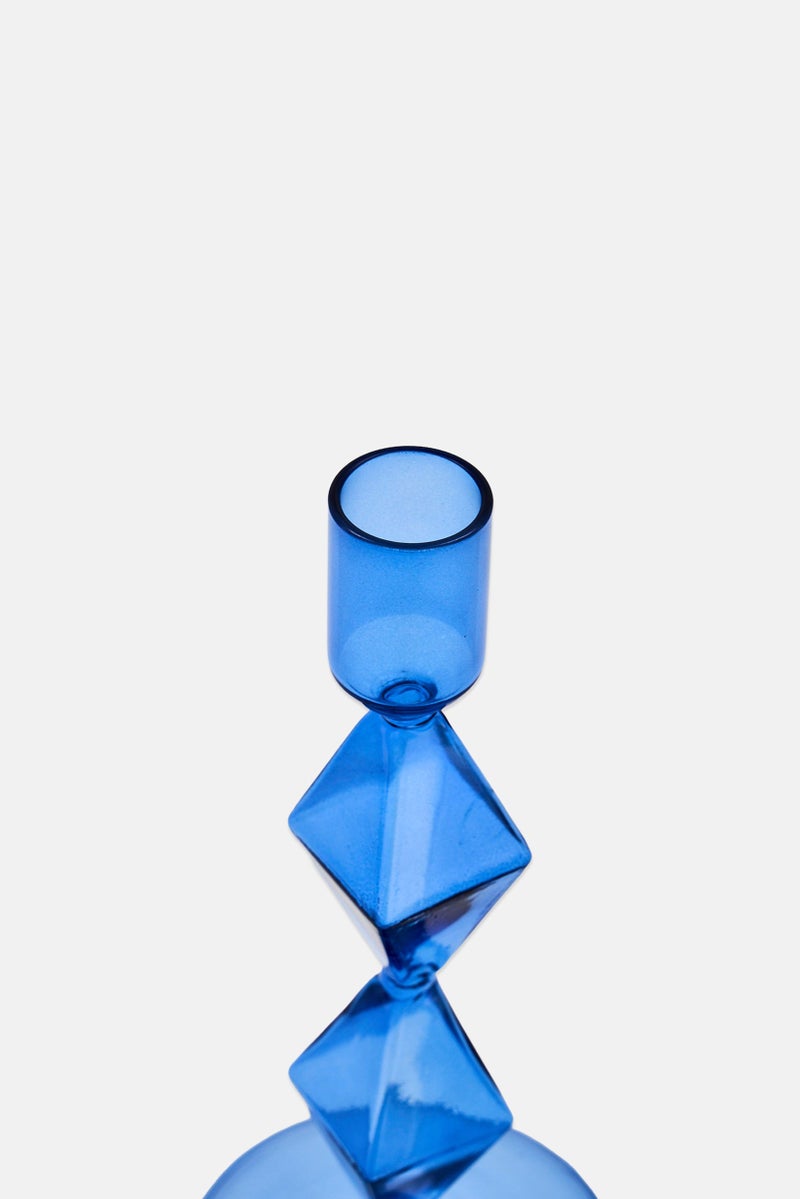 Kersten Glass Candle Holder, Blue - Image 3