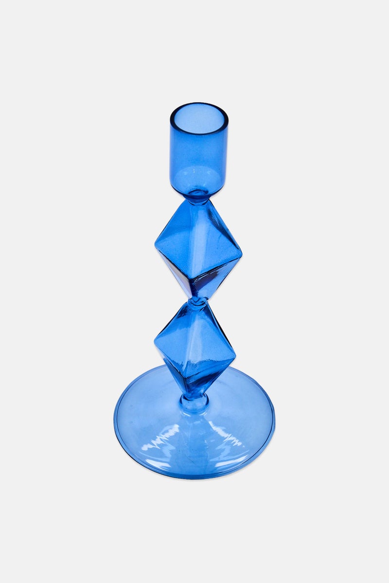 Kersten Glass Candle Holder, Blue - Image 2