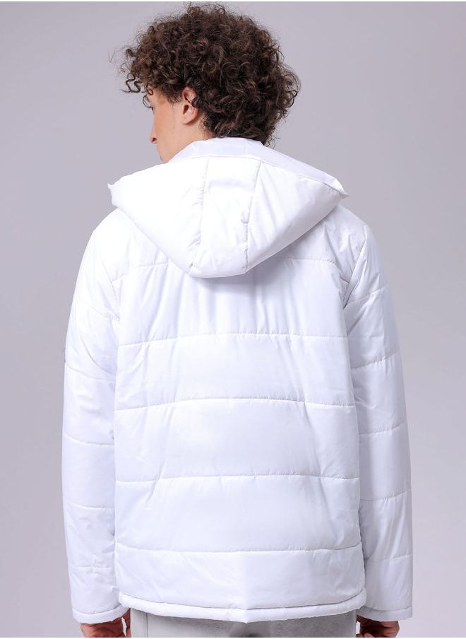 The Indian Garage Co Men Slim Fit Graphic Puffer Jackets  - Image 2