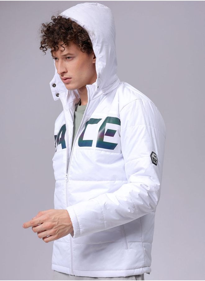 The Indian Garage Co Men Slim Fit Graphic Puffer Jackets  - Image 5