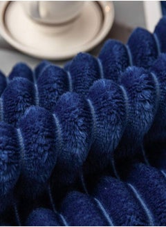 LUNA Home Throw Striped Blanket Super Soft, Blue Color  - Image 3
