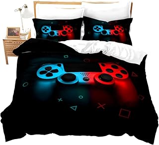 Erosebridal Erosebridal Boys Gamepad Comforter Cover Twin Size,Play Gamer Bedding Set Kids Young Man Video Games Duvet Cover for  - Image 1