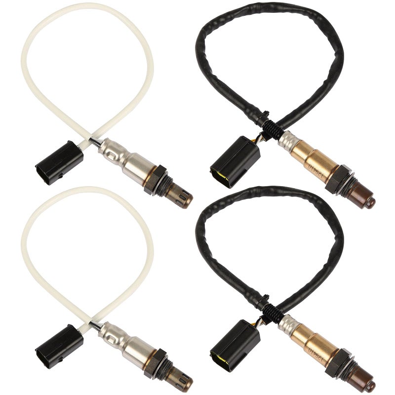 QIJIAUTO O2 Oxygen Sensor Upstream Downstream Compatible for Infiniti M56 2011 2012 2013 2345095 2344381 4PCS