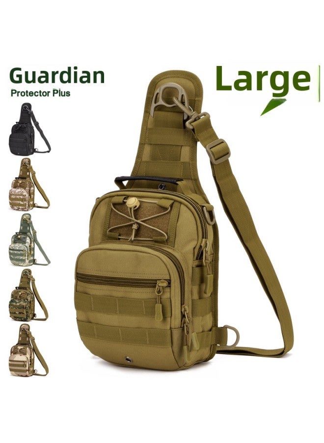 X202-Four-use Chest Bag (Large) Hamburg Tactical Chest Bag Riding Shoulder Bag Messenger Bag Four-use Backpack-Color:The Jungle Digital - Image 2