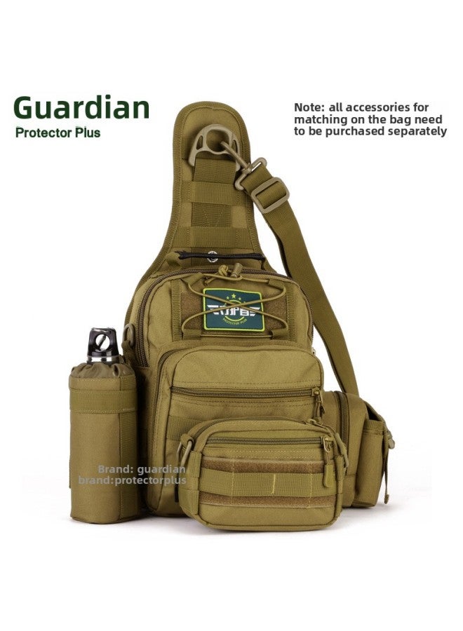 X202-Four-use Chest Bag (Large) Hamburg Tactical Chest Bag Riding Shoulder Bag Messenger Bag Four-use Backpack-Color:The Jungle Digital - Image 4