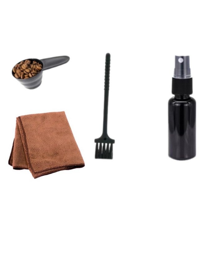 DOPPIO 9 Pcs Pour Over Coffee Maker Dripper Set, 600ml Glass Coffee Server Pot Size 02, V60 Glass Coffee Dripper with Wood Stand Dripper for Home Office Carafe Gift-Grey (Premium Kit) | Traveling Set - Image 2