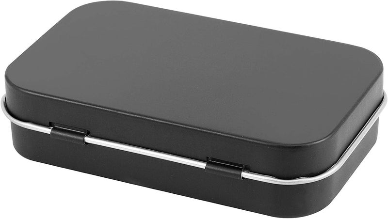 ZOENHOU 60 Pack 3.7 x 2.4 x 0.9 Inch Metal Rectangular Empty Hinged Tins, Black Durable Small Tin Boxes with Hinged Lids, Mini Portable Box Containers for Storage Home Organizer - Image 5