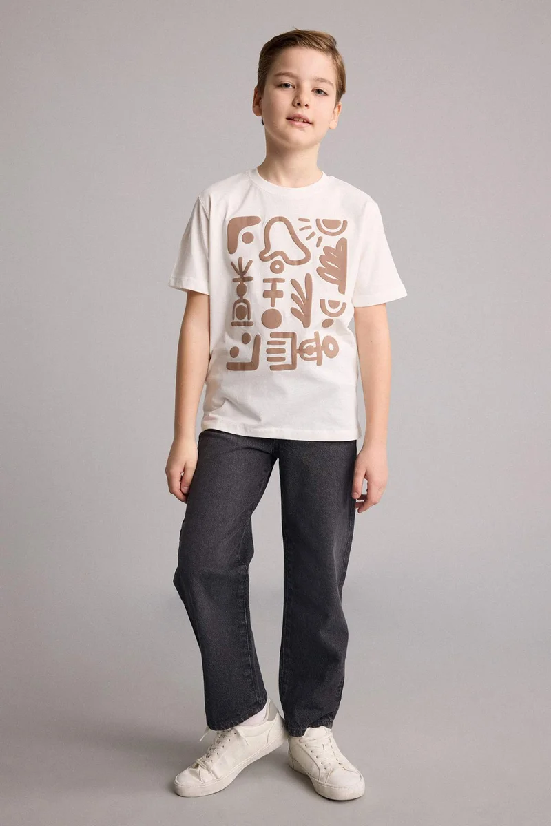 ديفاكتو New Regular Fit Short Sleeve T-Shirt