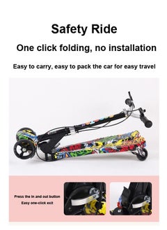 JSAITOYS 4-Wheel Scooter Toy With 2 Leg Support And Non Slip Handle For Kids  - Image 5