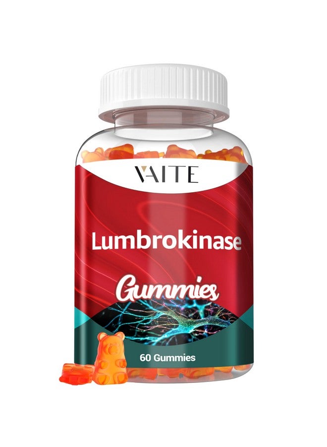 VAITE مكمل ليمبروكيناز 40 ملغ جومي - إنزيمات بروتوليتية متقدمة، غير معدلة وراثيًا، خالية من الغلوتين، نباتية، مضغ لذيذ ومريح للصحة اليومية، الحركة والحياة النشطة، 60 جومي - Image 1
