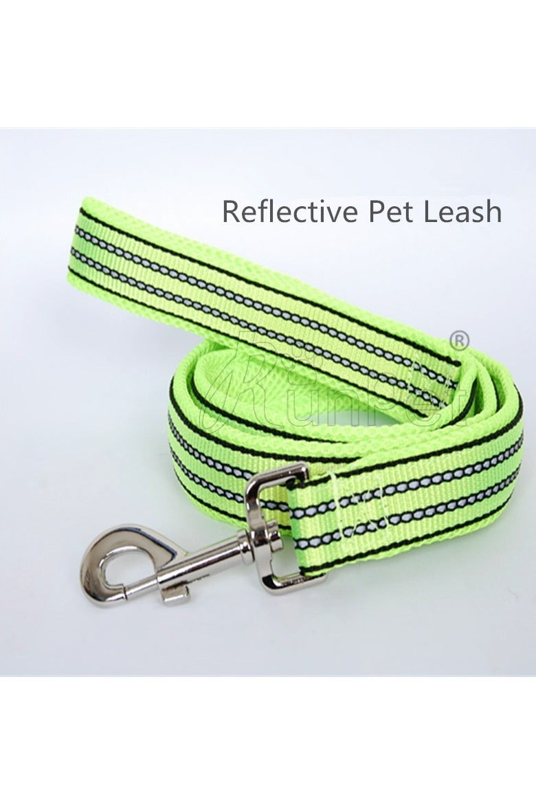 مقود عاكس باللون الليموني للقطط والكلاب