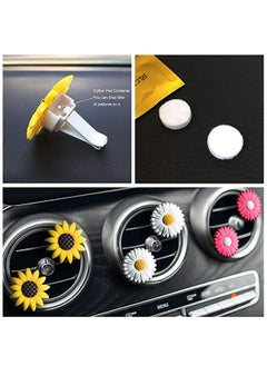 KASTWAVE 2 Pack Sunflower Car Accessories Cute Car Air Freshener Sunflower Air Vent Clips Sunflowers Gift Decorations Car Clip Interior Air Vent Decor  - Image 5