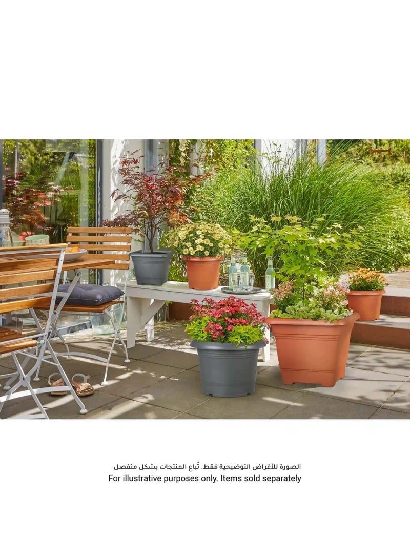 Scheurich Scheurich Nora Plastic Plant Pot (48 x 48 x 38.1 cm, Gray) - Image 3