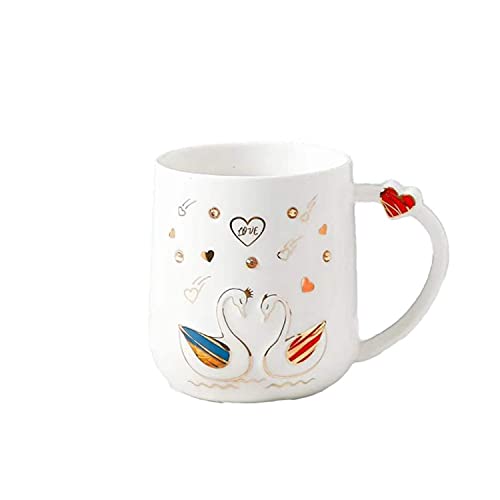 NGEL Ceramic Stone Work Printed Mug, Ceramic Coffee Mug with Lid and Spoon, Lovely Mug for Tea & Coffee(Multicolor)-Pack of 1 - Image 5