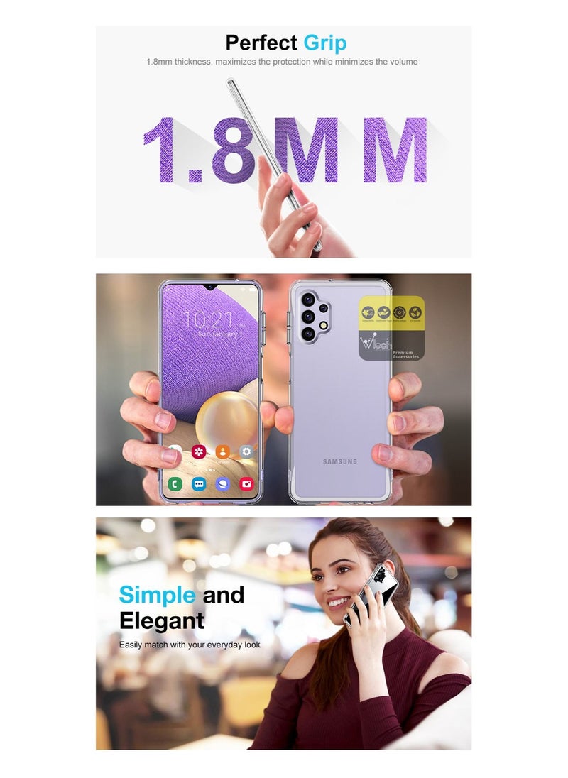 CHAPPELINE - Airbag Case Series Premium Transparent Shockproof Anti-Yellowing Case Cover For Samsung Galaxy A32 5G Clear - Image 1