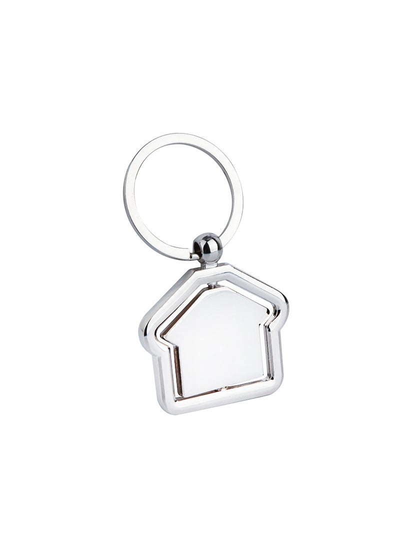 Generic - New 360° Rotating House Cross Model Keychain GX-619 House - Image 1
