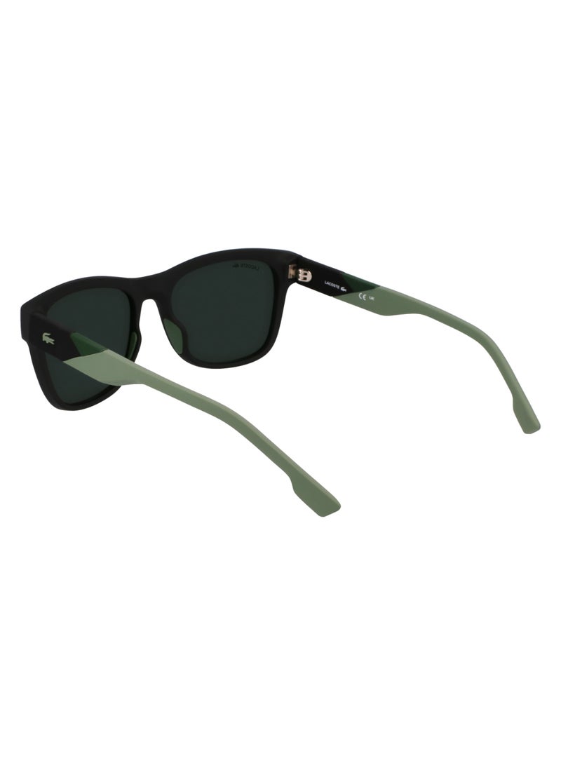LACOSTE FULL RIM INJ-RUBBER INJECTED LACOSTE SUNS L6043S 5618 (002) MATTE BLACK/GREEN MIRROR - Image 5