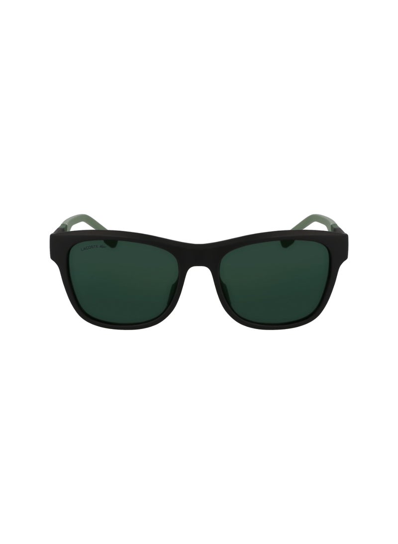 LACOSTE FULL RIM INJ-RUBBER INJECTED LACOSTE SUNS L6043S 5618 (002) MATTE BLACK/GREEN MIRROR - Image 2