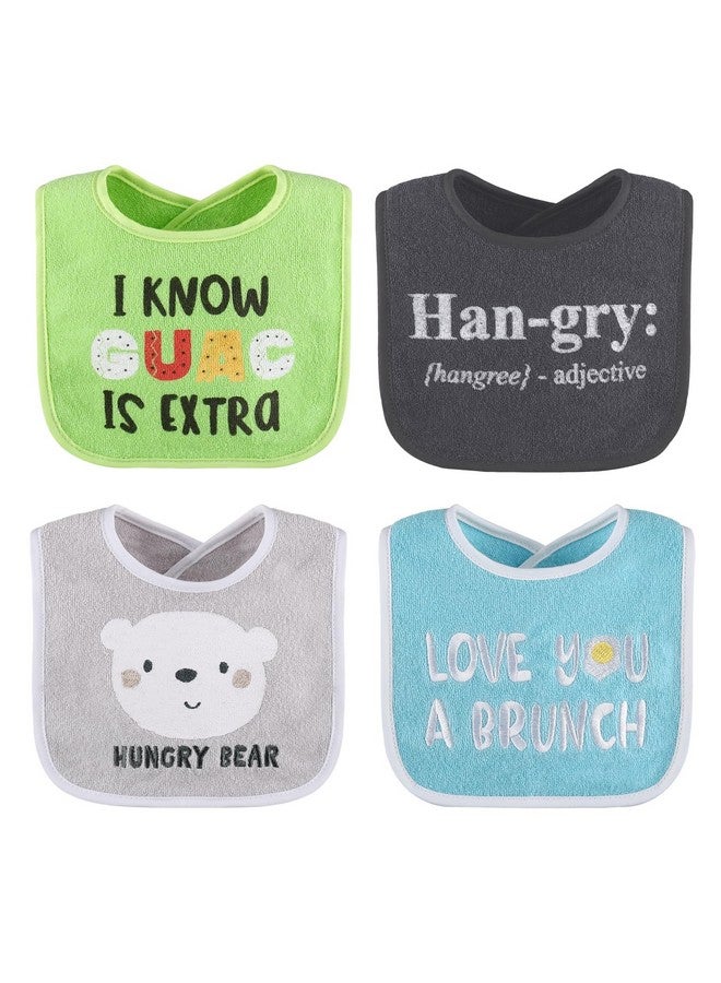 The Peanut Shell The Peanutshell Baby Boy or Girl Terry Bibs Set of 10-100% Cotton, Soft, Absorbent Baby Bibs, Unisex Toddler Boy or Girl Set, Newborn & Infant - Han-Gry - Image 4