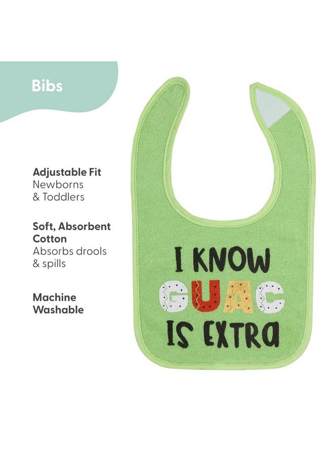 The Peanut Shell The Peanutshell Baby Boy or Girl Terry Bibs Set of 10-100% Cotton, Soft, Absorbent Baby Bibs, Unisex Toddler Boy or Girl Set, Newborn & Infant - Han-Gry - Image 2