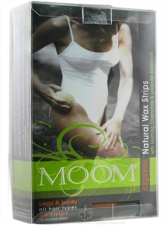 MOOM Natural Waxed Strips for Legs and Body (4 Boxes) - Image 1