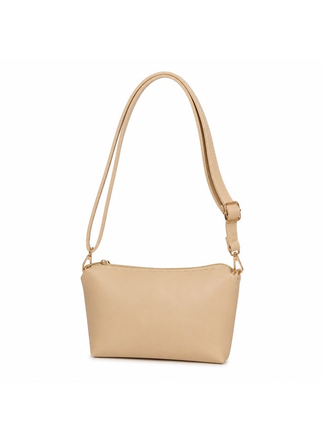 Women’s Shoulder Tote Bag Set with Matching Zipper Pouch, Long Handles and Front Metal Lock for Work and Everyday Use - Image 4