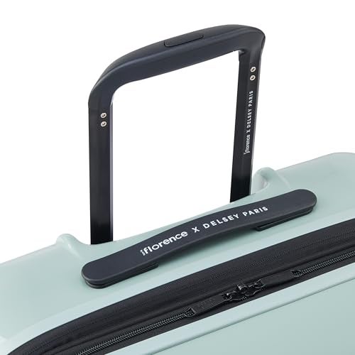 florence by mills Spin Me Away Hardside Expandable Luggage with Spinner Wheels, Sage Green, Checked-Medium 24 Inch - Image 3