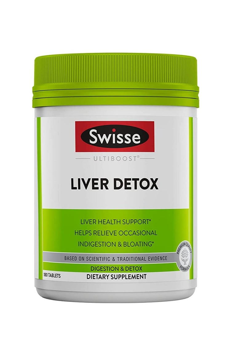Swisse - Liver Detox Cleanser Milk Thistle, Turmeric and Artichoke Extract- 180 Pills - Image 1