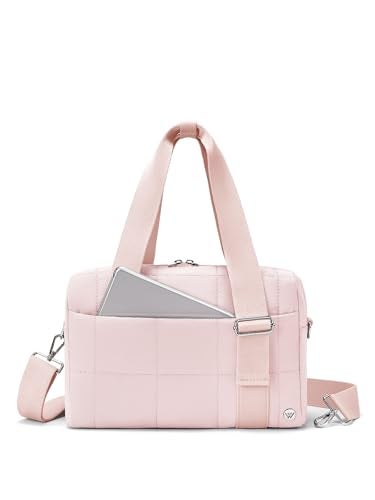 WESTBRONCO Mini Gym Bag for Women, Quilted Small Duffle Bag for Travel with Detachable Strap, Puffer Small Crossbody Bags for Women - Image 1