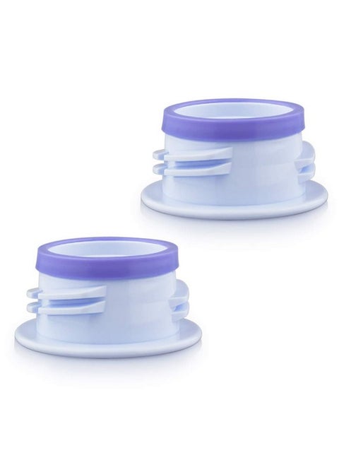 Maymom 3rd Gen Thread Changer or Bottle Converter; Allow Spectra S1 S2 Pump Wide Mouth Flange to Use Medela Bottle, Ameda Bottle (Narrow), Lifefactory, Dr. Brown Narrow, No Leak, No Fallen Bottle