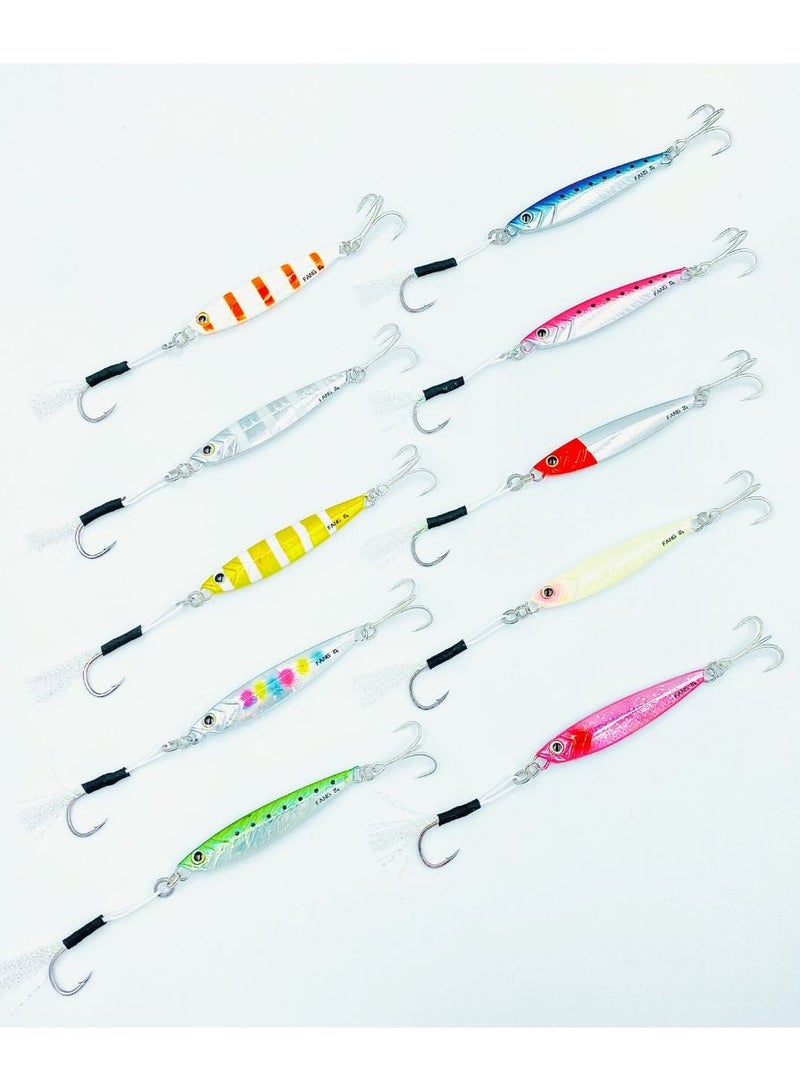 أوكورا بينك ليدي جيغ بوزن 60 جرام، خطاف BKK حاد للغاية، 10 ألوان ساحرة - معدات خفيفة الوزن لمغامرات الصيد الملحمية - Image 4