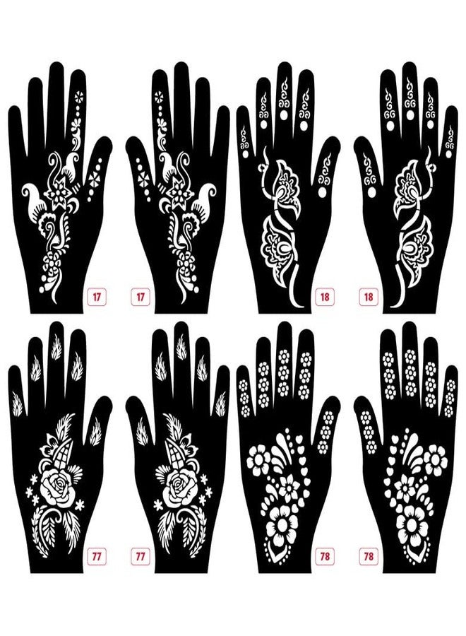 Apcute Stencil mehndi design for hands Latest Mehandi Design Stencils for Girls, womens, kids, unisex Design NO - Apcute-New-17-18-77-78 - Image 1