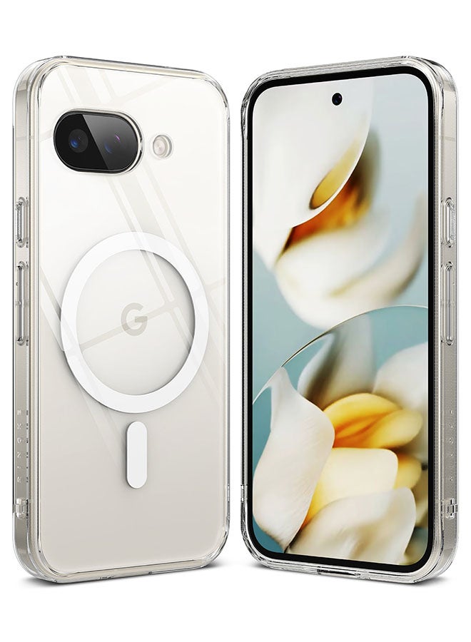 Fusion Magnetic Case For Google Pixel 9a Case Cover, Strong Magnet, Anti-Fingerprint Rugged Shockproof Protective Phone Cover - Clear