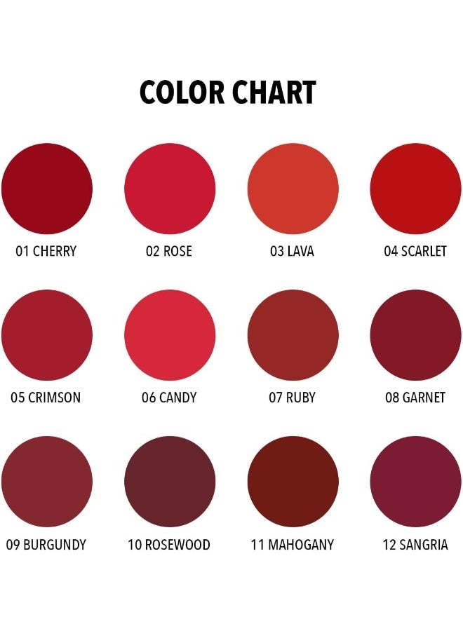 moira Flirty Lip Pencil (008, Garnet) - Image 2