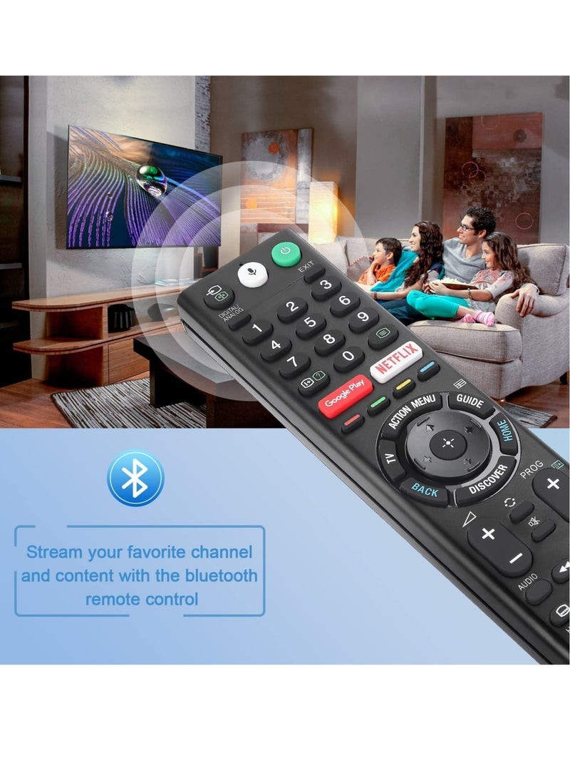 Universal Voice Remote Control for Sony Smart TV Bluetooth Controller All Sony Bravia LED OLED LCD 4K UHD HDTV HDR Android TV, with Google Play - Image 3