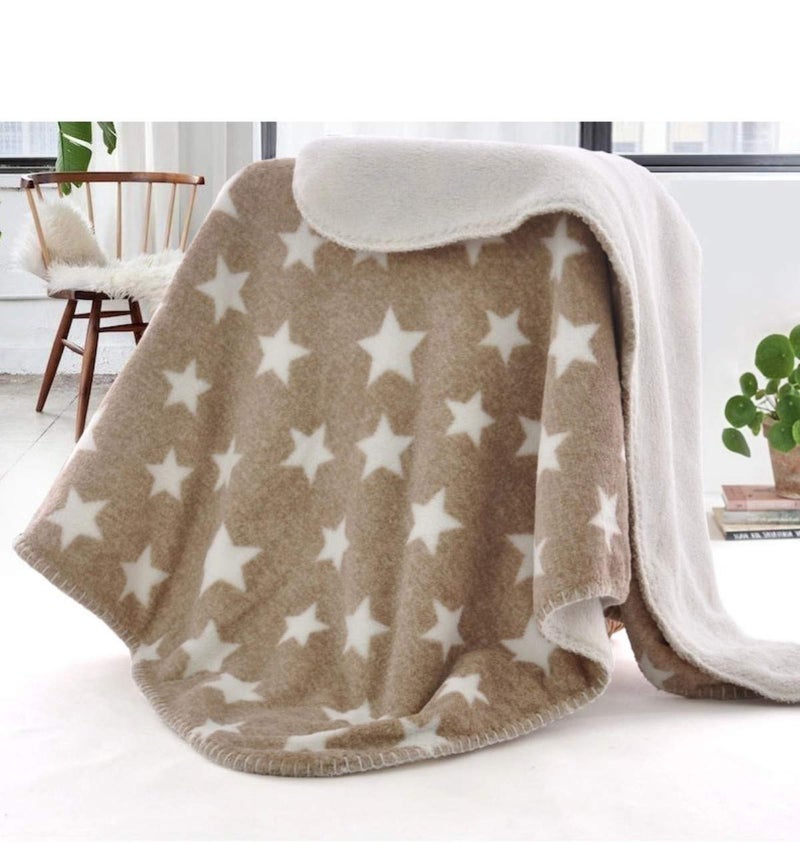 First Kick New Born Super Soft Baby Blanket Wrapper Durable Fleece Polyester Sheet Cum Baby Blanket for Baby Boys, Baby Girls, Babies (100cm x 75cm, 0-6 Months) Beige - Image 4