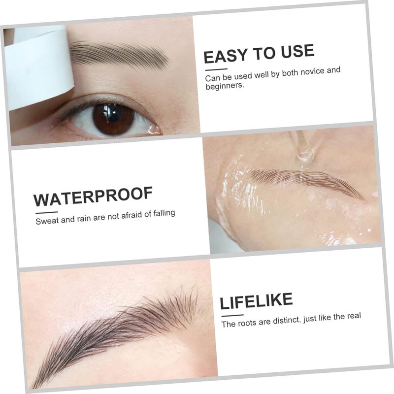 All-round unified build Ipetboom 12pcs Eyebrow Stickers Natural-looking Fake Eyebrow Tattoos for Effortless Makeup Reusable Easy to Apply for Daily Use Special Occasions General need oriented design - Image 5