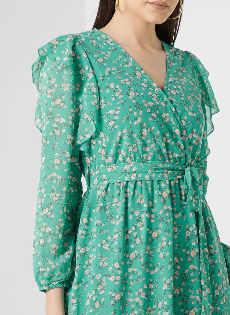 ELLA Floral Chiffon Dress