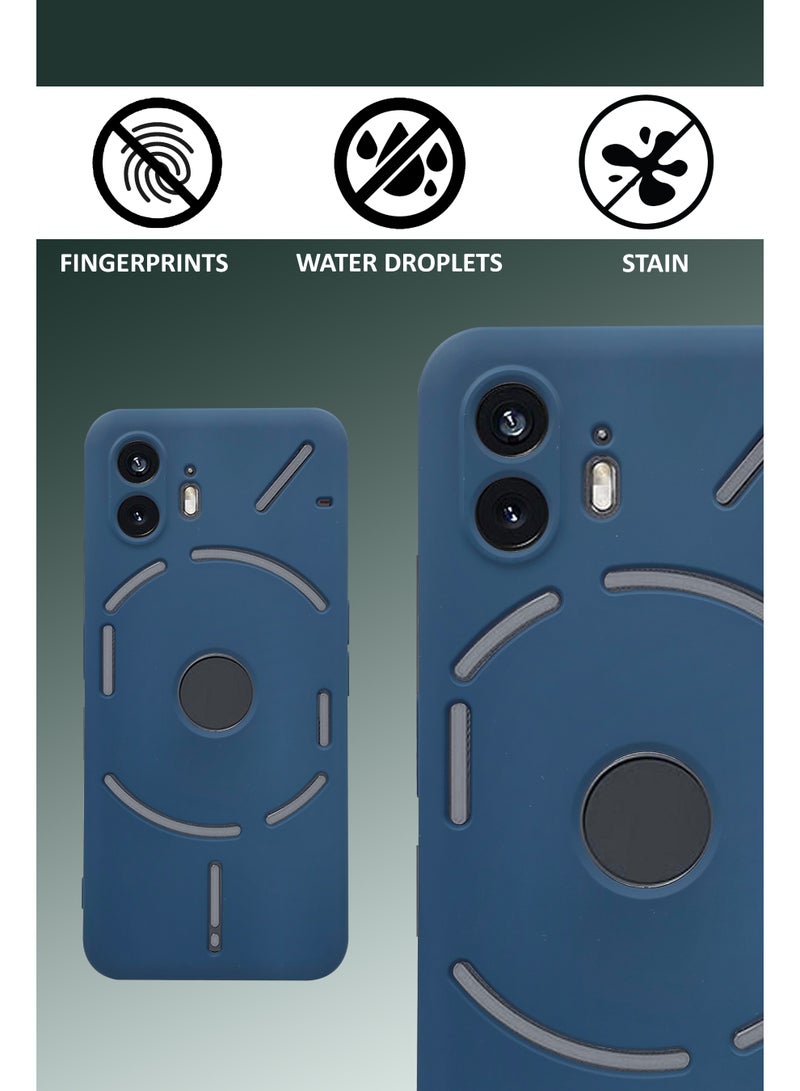 GMATE Nothing Phone 2 -  Soft Flexible Silicone Protective Back Case Cover -Lavender Blue - Image 4