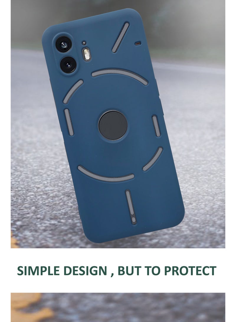 GMATE Nothing Phone 2 -  Soft Flexible Silicone Protective Back Case Cover -Lavender Blue - Image 2